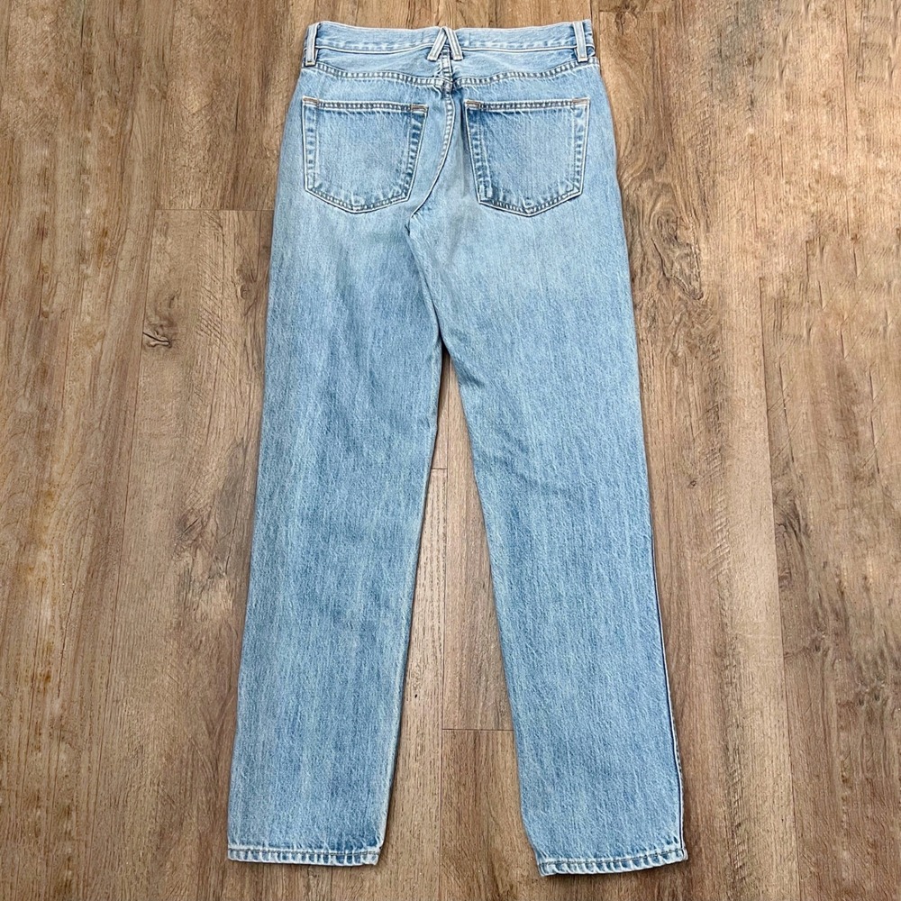 SLVRLAKE Virginia Slim High Rise Straight Leg Jeans Light Wash Blue Size 26 USA - Picture 5 of 12